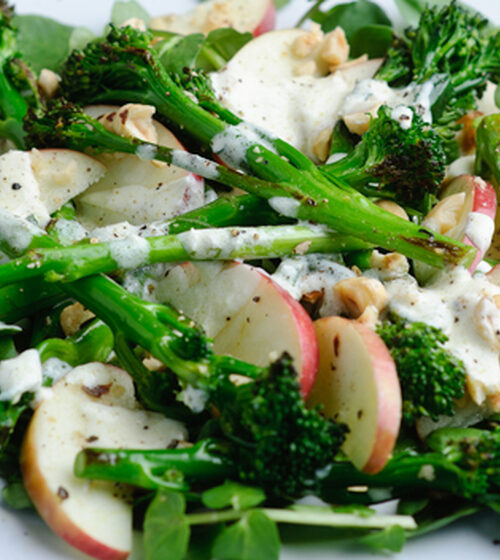 Tenderstem®, Horseradish, Apple and Toasted Hazelnut Salad